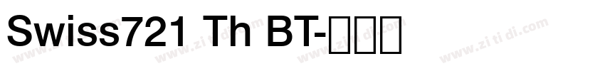 Swiss721 Th BT字体转换